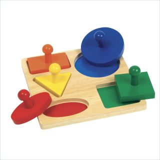 Guidecraft Hardwood Geometric Puzzle Board   G527