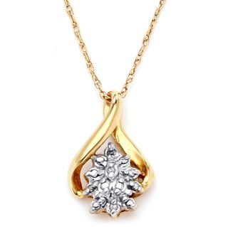 Isabella Collection 10k Gold Diamond Cluster Pendant Palm Beach Jewelry Diamond Necklaces