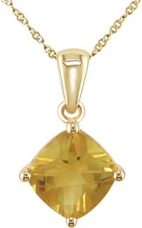 10k Yellow Gold Citrine Necklace Citrine Necklaces