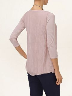 Phase Eight Fliss layered silk blouse Pale Pink