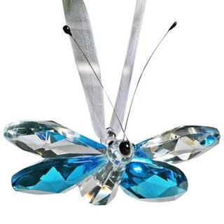 Crystal Florida Crystal Hanging Blue Butterfly Crystal Florida Collectible Figurines