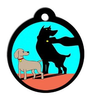 BARKCODE Alter Ego Line QR Code Pet ID Tag, Itty Bitty Caped Crusader, Full Color  Pet Identification Tags 