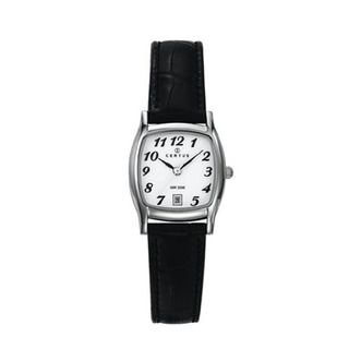 Certus Paris Women's Black Calfskin White Dial Date Watch Certus Paris Women's More Brands Watches