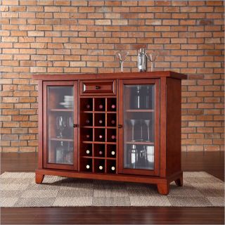 Crosley Newport Sliding Top Bar Cabinet in Classic Cherry   KF40002CCH