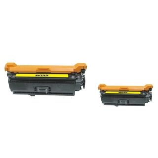 BasAcc Yellow Toner Cartridge Compatible with HP CE262A (Pack of 2) BasAcc Laser Toner Cartridges