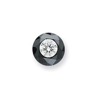 1.75ct. Black and White Diamond Single Stone AA Quality Jewelry