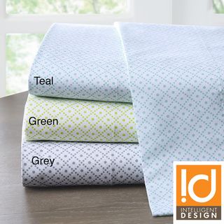 Intelligent Design Diamond Cotton 200 Thread Count Sheet Set ID Intelligent Designs Sheets