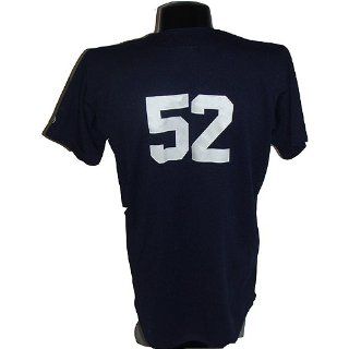 # 52 Notre Dame Blue Throwback Game Used Baseball Jersey  Sports Related Collectibles  Sports & Outdoors