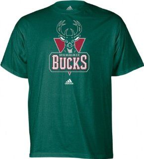 Milwaukee Bucks adidas Primary Logo T Shirt  Sports Related Merchandise  Sports & Outdoors