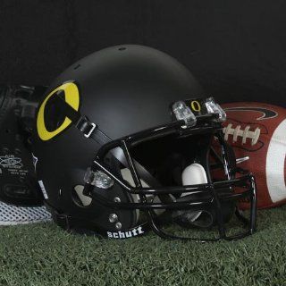 NCAA Oregon Ducks Replica Helmet   Alternate 3 (Matte Black)  Sports Related Collectible Full Sized Helmets  Sports & Outdoors