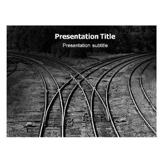 Right Choice (PPT) Powerpoint Template  Railroad PPT Templates  Powerpoint Background for Railway  Powerpoint theme on Rail road Software