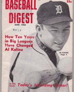 Al Kaline (Baseball Digest) (June 1963) (Detroit Tigers)  Sports Related Trading Cards  Sports & Outdoors