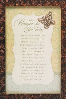 Abbey Press I Said a Prayer for You Today Framed Print with Butterfly 8" x 12"  