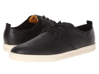Clae Ellington Leather Mens Lace up casual Shoes (Black)