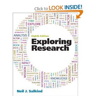 Exploring Research (8th Edition) 9780205093816 Social Science Books @