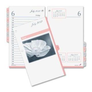 Day timer Products   Desk Calendar Refill, 2PPD, 2 Hole Punched, 3 1/2"x6"   Sold as 1 EA   Show your support for breast cancer research with a Pink Ribbon Desk Calendar Refill. Day Timer contributes 10 percent of the proceeds to The Breast Cance