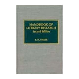 Handbook of Literary Research 9780810829770 Literature Books @