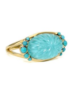 Soleil Turquoise Carved Ring   Elizabeth Showers   Turquoise