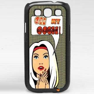 Cool Funny Cartoon Women Surprised with Red Lips Oh My Gosh God Saying Phone Case Samsung Galaxy S3 I9300 Case 