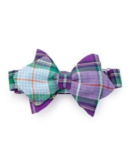Plaid Baby Bow Tie, Purple   Purple plaid