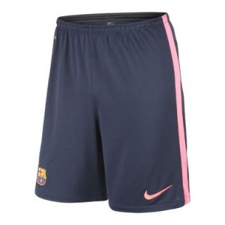 Nike FC Barcelona Squad Longer Knit Mens Soccer Shorts   Dark Obsidian