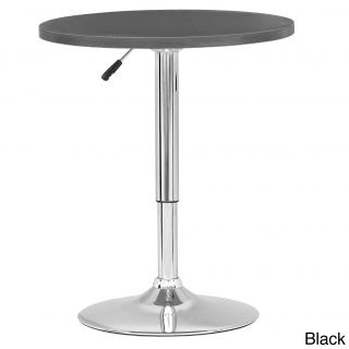 Corliving Adjustable Height Round Wooden Table