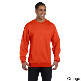 Champion Mens Eco fleece Long sleeve Shirt Orange Size 2XL