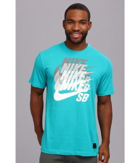 Nike SB Dri FIT Icon Blockbuster Tee Mens Short Sleeve Pullover (Blue)