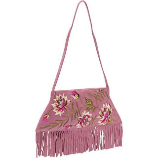 Moyna Handbags Embroidered Suede Bag