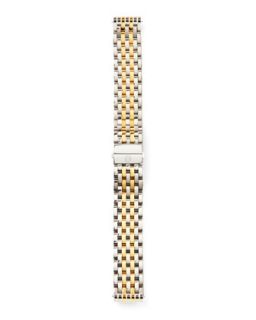 18mm Deco Bracelet Strap, Stainless/Gold   MICHELE   Gold (18mm )