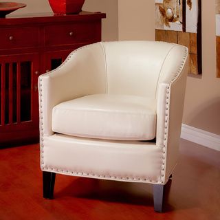 Christopher Knight Home Austin Ivory Leather Club Chair