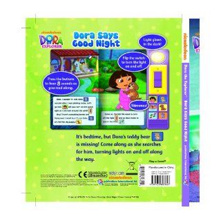 Nickelodeon Dora the Explorer Dora Says Good Night (Dora the Explorer Play a Sound) Editors of Publications International Ltd., Jennifer H. Keast, A & J Studios 9781450807647  Kids' Books