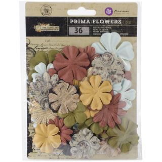 Time Traveler Flowers paper Sands Of Time 1.75in To 2in, 24/pkg