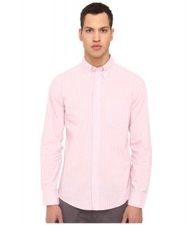 Jack Spade Ernest Gingham Shirt Mens Long Sleeve Button Up (Pink)