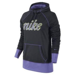 Nike All Time Script Graphic Pullover Womens Hoodie   Black
