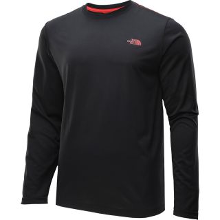 THE NORTH FACE Mens Reaxion Amp Long Sleeve T Shirt   Size Xl, Black/red