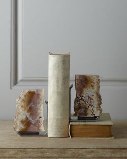 FIM Agate Drusy Bookends   Rab Labs   Natural druze