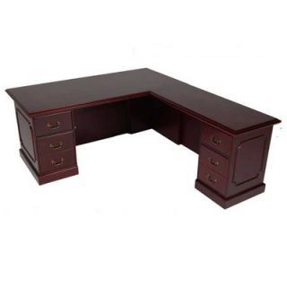 Furniture Design Group Brunswick Corner Desk with File Drawer 9WS1 / 9WS2 Ori