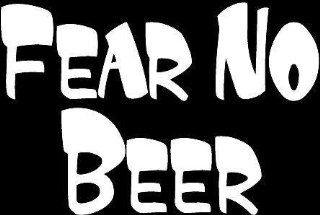 Fear no beer humorous saying decal vinyl window decal sticker. Sports & Outdoors