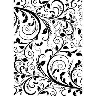 Cgull 12 0011 Leaf Floral Embossing Folder