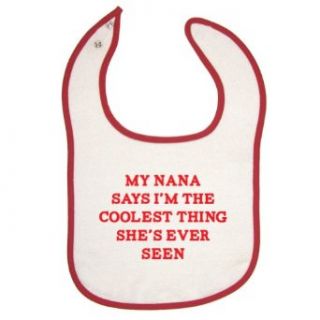 So Relative My Nana Says I'm The Coolest Red Piping Bib Clothing