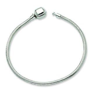Sterling Silver European Italian Snake Chain 7" Bracelet for Pandora Biagi Troll Chamilia Beads Charms. Either Bruna Ferrari or Simstars Reflections Brand Will Be Sent. Great Happy Mother's Day, Birthday, Holiday, Specail Occasion Gifts  
