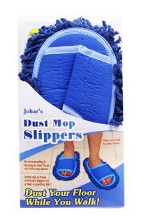 As Seen On TV Deluxe Blue Dust Mop Slippers  