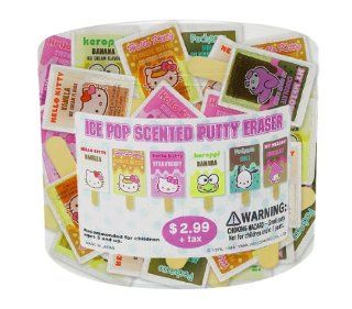 Japanese Sanrio Hello Kitty ICE POP Scented Eraser Assorted (Only One popsicle eraser will be sent randomly, not all 6). Toys & Games