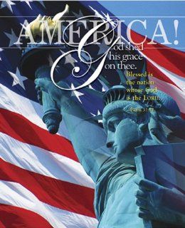 Patriotic Bulletin, God Shed His Grace on Thee, Large Size (Package of 50) (9780687497942) Books