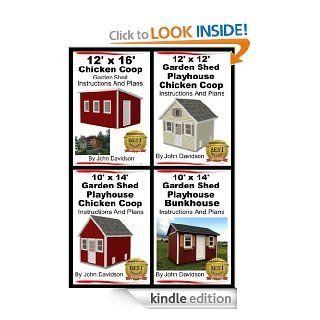 4 Garden Shed Plan Books 10' x 14', 12' x 16', 12' x 12', 10' x 14' Step By Step Pictures, Videos, Instructions and Plans   Kindle edition by John Davidson. Crafts, Hobbies & Home Kindle eBooks @ .