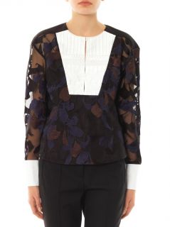 Mia orchid embroidered blouse  Peter Pilotto 