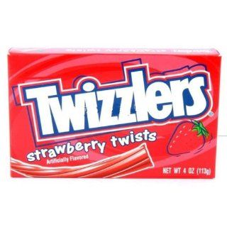Twizzlers Straw Twists Big Box 4 oz. (Pack of 12)  Candy And Chocolate Bars  Grocery & Gourmet Food