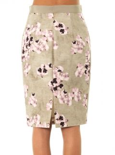 Pansy print pencil skirt  Giambattista Valli 