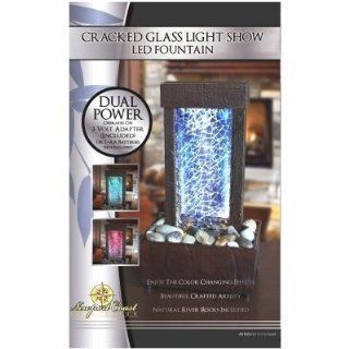 Cracked Glass Light Show LED Indoor Fountain   Tabletop Fountains